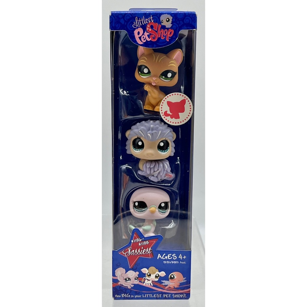 2009 Littlest Pet Shop #1186-#1188 Sassiest 92921/89871 Asst. NIB